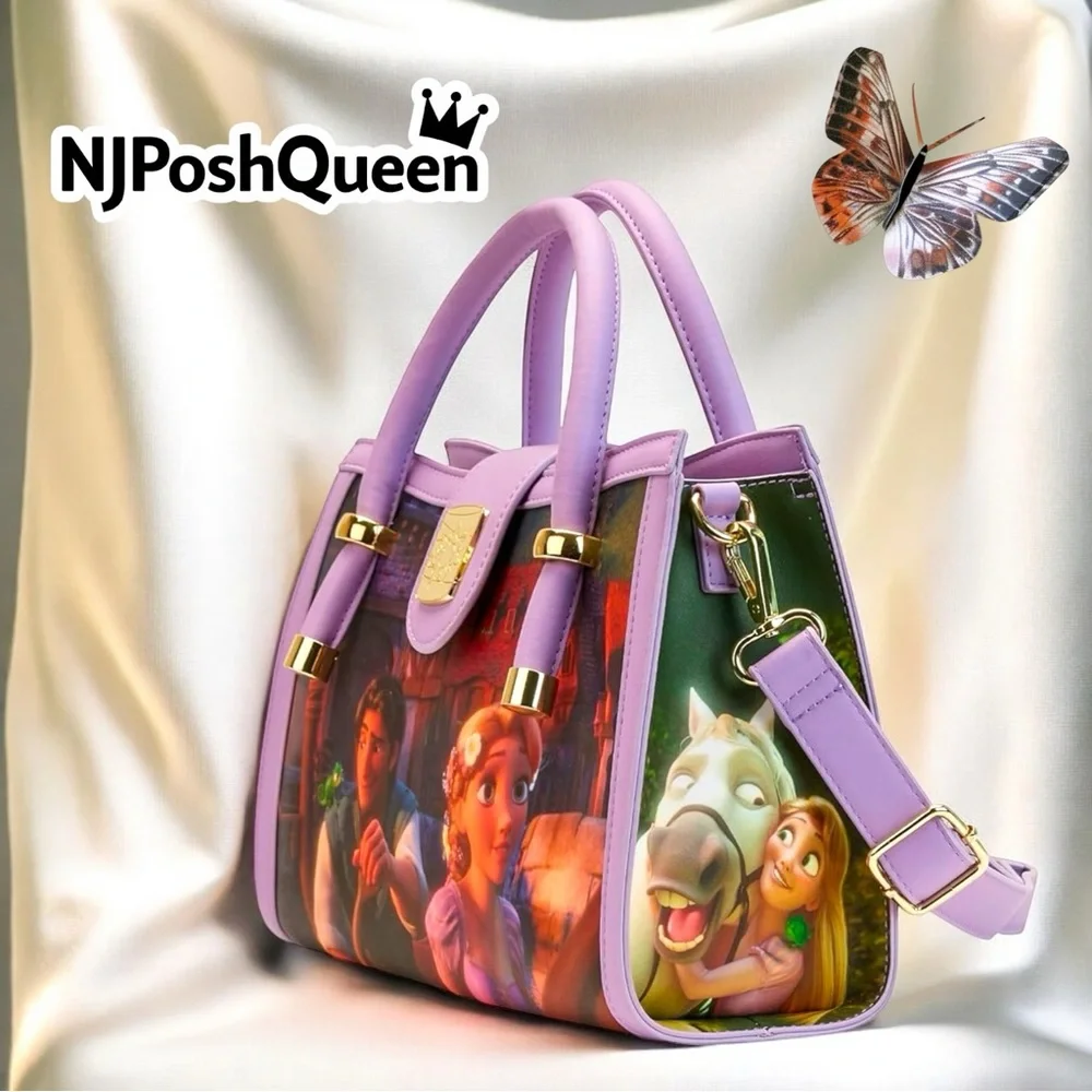 Loungefly Disney Rapunzel Princess Scene Crossbody Bag - Picture 6 of 14